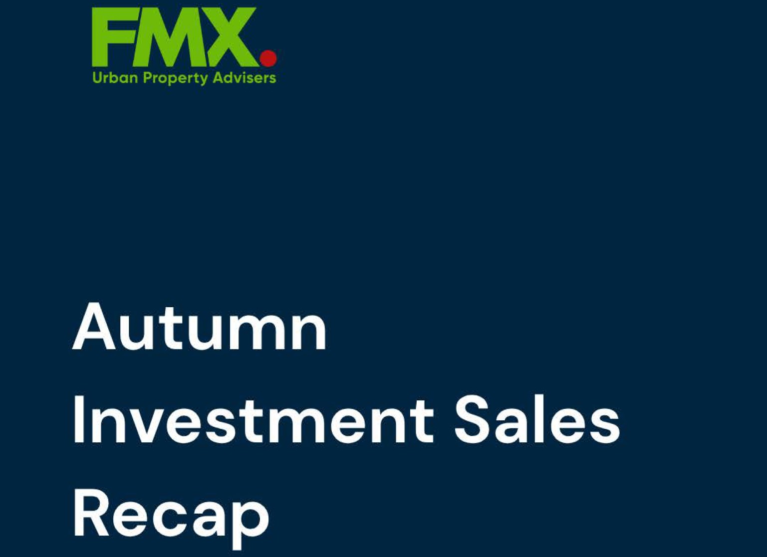 Investment Autumn Recap 2025 Photo